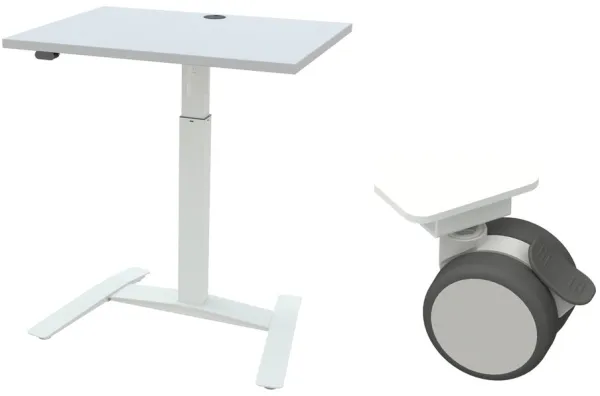 Einzelsäulentisch - Räder