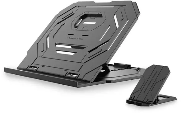 Desire2 2in1 Tragbarer Laptopständer Schwarz 360 Drehbar